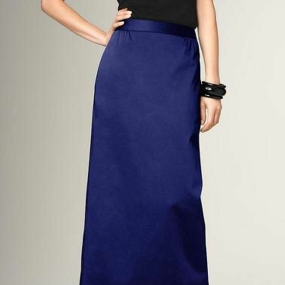 Talbots Dresses & Skirts - NWT Talbots Blue Shiny Maxi Skirt
